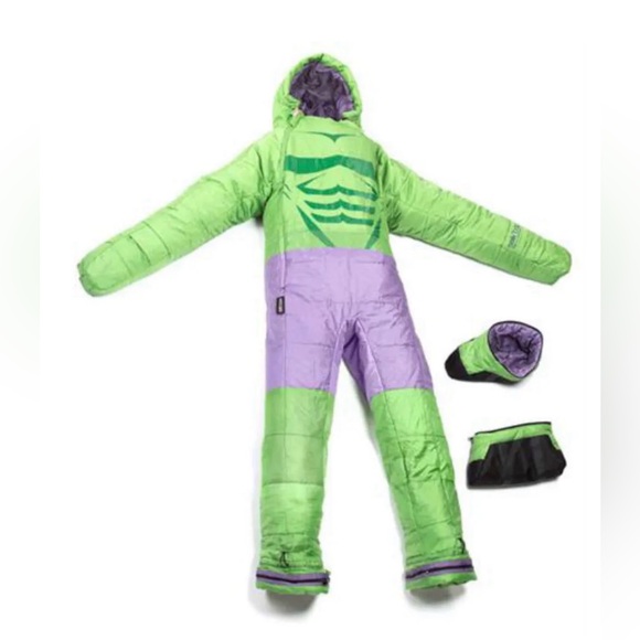 Marvel Other - Marvel Hulk Selk’Bag Kids Small Wearable Sleeping Bag Suit 3’4”-4’